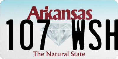 AR license plate 107WSH