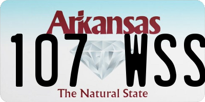 AR license plate 107WSS
