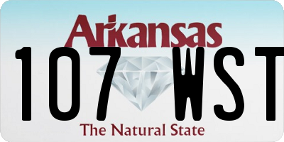 AR license plate 107WST