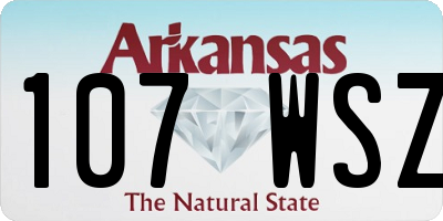 AR license plate 107WSZ