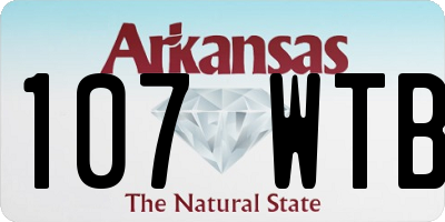 AR license plate 107WTB