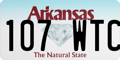 AR license plate 107WTC