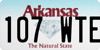 AR license plate 107WTE