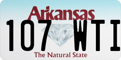 AR license plate 107WTI