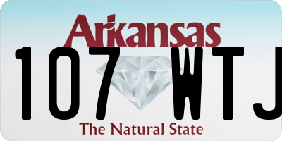 AR license plate 107WTJ