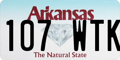 AR license plate 107WTK