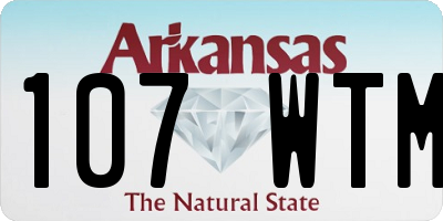 AR license plate 107WTM
