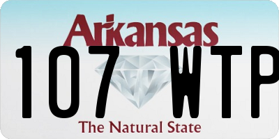AR license plate 107WTP