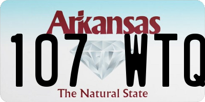 AR license plate 107WTQ