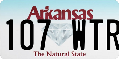 AR license plate 107WTR