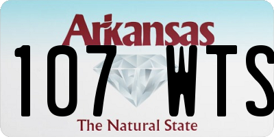 AR license plate 107WTS