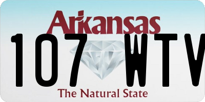 AR license plate 107WTV