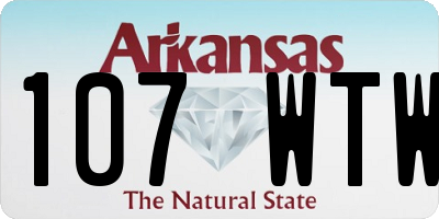 AR license plate 107WTW