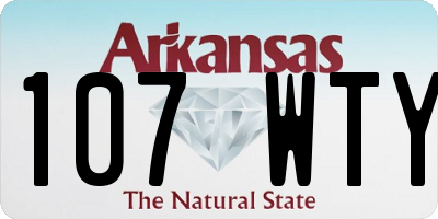AR license plate 107WTY