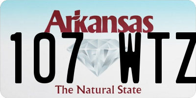 AR license plate 107WTZ
