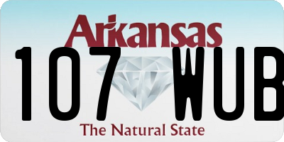 AR license plate 107WUB