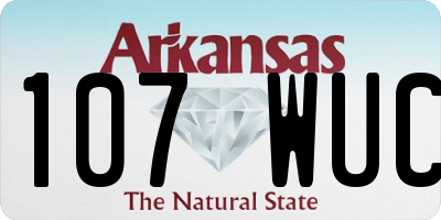 AR license plate 107WUC