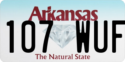 AR license plate 107WUF