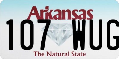 AR license plate 107WUG