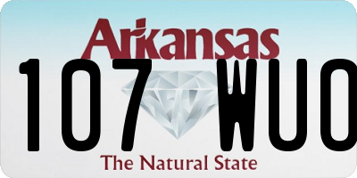 AR license plate 107WUO