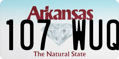 AR license plate 107WUQ