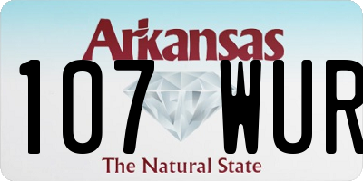 AR license plate 107WUR