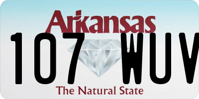 AR license plate 107WUV