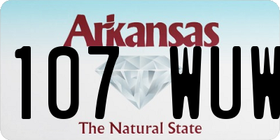 AR license plate 107WUW
