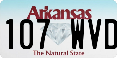 AR license plate 107WVD