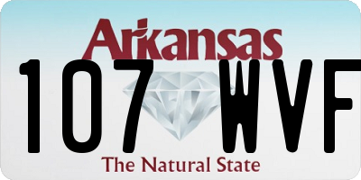 AR license plate 107WVF