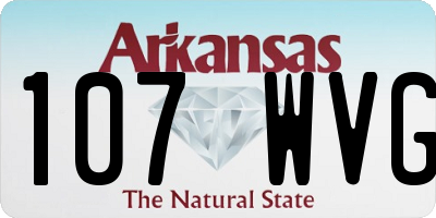 AR license plate 107WVG