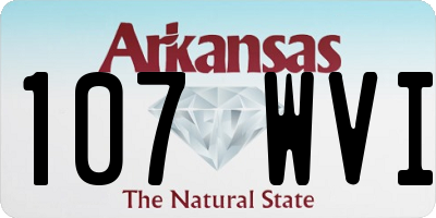 AR license plate 107WVI