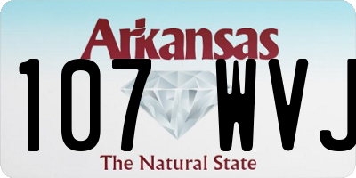 AR license plate 107WVJ