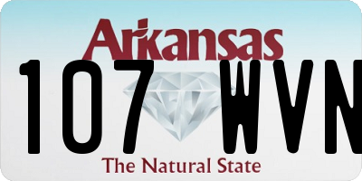 AR license plate 107WVN