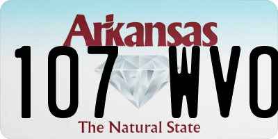 AR license plate 107WVO