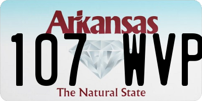 AR license plate 107WVP