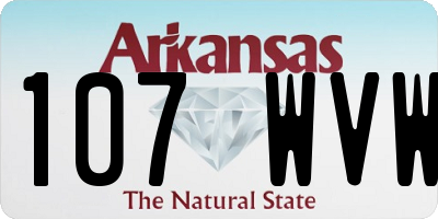 AR license plate 107WVW