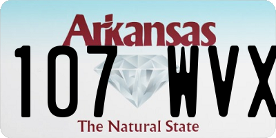 AR license plate 107WVX