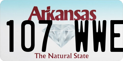 AR license plate 107WWE