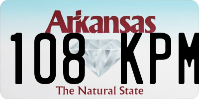 AR license plate 108KPM