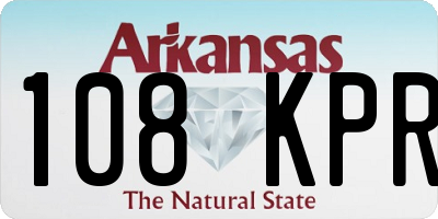 AR license plate 108KPR