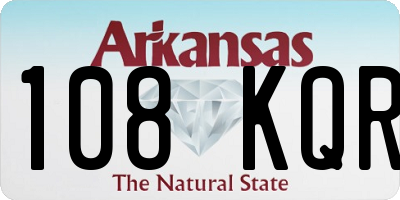 AR license plate 108KQR