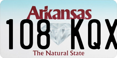 AR license plate 108KQX