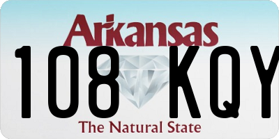 AR license plate 108KQY