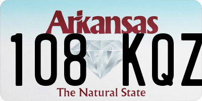 AR license plate 108KQZ