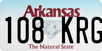 AR license plate 108KRG