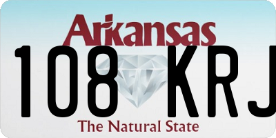 AR license plate 108KRJ
