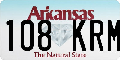 AR license plate 108KRM