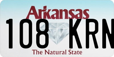 AR license plate 108KRN