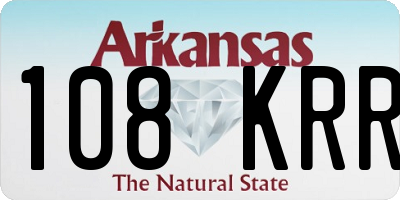 AR license plate 108KRR